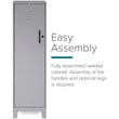 Scranton & Co 4-Shelf Metal Storage Locker Cabinet in Arctic Silver