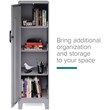 Scranton & Co 4-Shelf Metal Storage Locker Cabinet in Arctic Silver