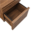 Scranton & Co Modern Two-Drawer File Cabinet with Walnut Finish