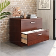 Scranton & Co Lateral Filing Cabinet with 2 Drawers in Classic Cherry