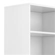 Scranton & Co 60 Inch Solid Hardwood Bookcase with Storage in White