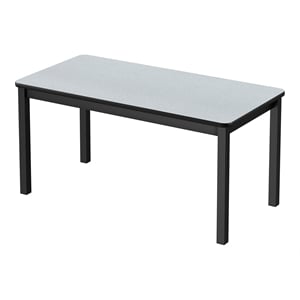 Scranton & Co 29x36&quot Wood Library Table in Gray Granite