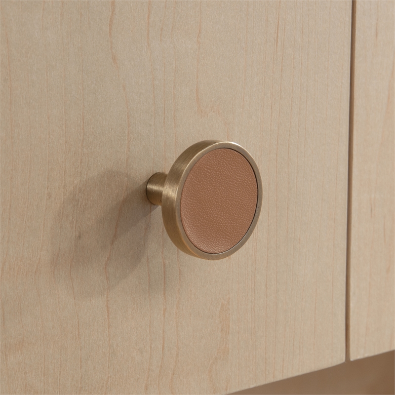 Scranton & Co Transitional Engineered Wood Hutch in Natural Maple