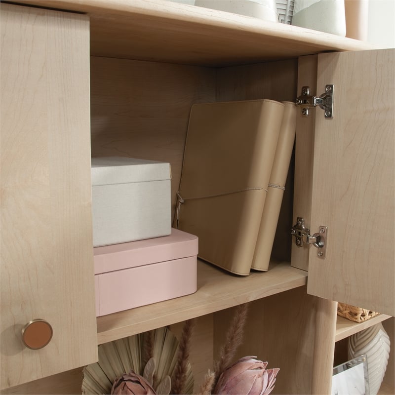 Scranton & Co Transitional Engineered Wood Hutch in Natural Maple
