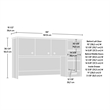 Scranton & Co Transitional Engineered Wood Hutch in Natural Maple