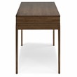 Scranton & Co 48 Inch Mid-Century Solid Rubberwood Desk in Walnut Brown