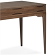 Scranton & Co 48 Inch Mid-Century Solid Rubberwood Desk in Walnut Brown