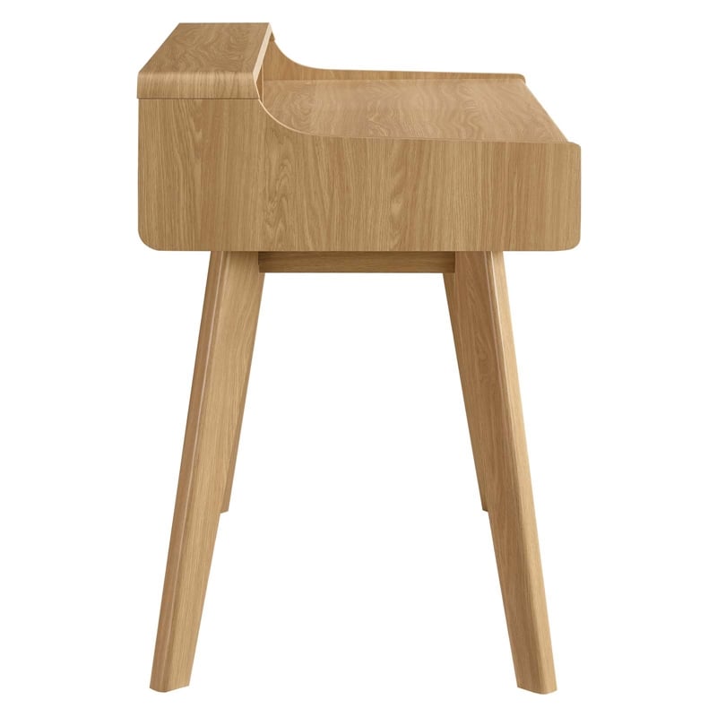 Scranton & Co 39.5 Inch Writing Desk in Walnut Grain Laminate with Oak Finish