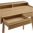 Scranton & Co 39.5 Inch Writing Desk in Walnut Grain Laminate with Oak Finish
