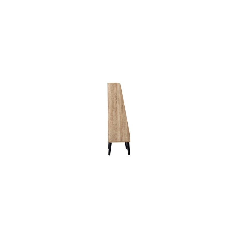 Scranton & Co Mid-Century Modern Natural Wood Bookshelf with Open Shelves