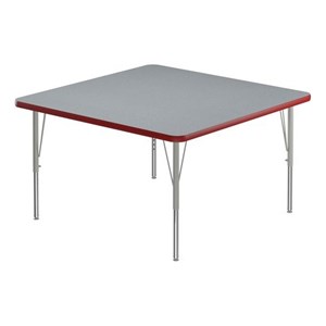 Scranton & Co 42-In Square Wood Activity Table in Gray Granite
