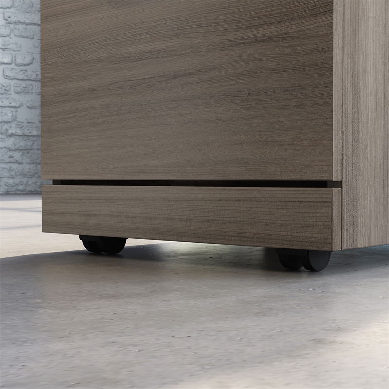 Scranton & Co 3-Drawer Mobile Filing Cabinet in Engineered Wood Hudson Elm