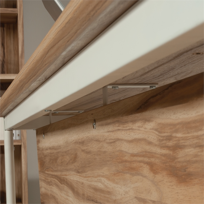 Scranton & Co Engineered Wood & Metal Desk Modesty Panel in Kiln Acacia