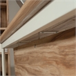 Scranton & Co Engineered Wood & Metal Desk Modesty Panel in Kiln Acacia