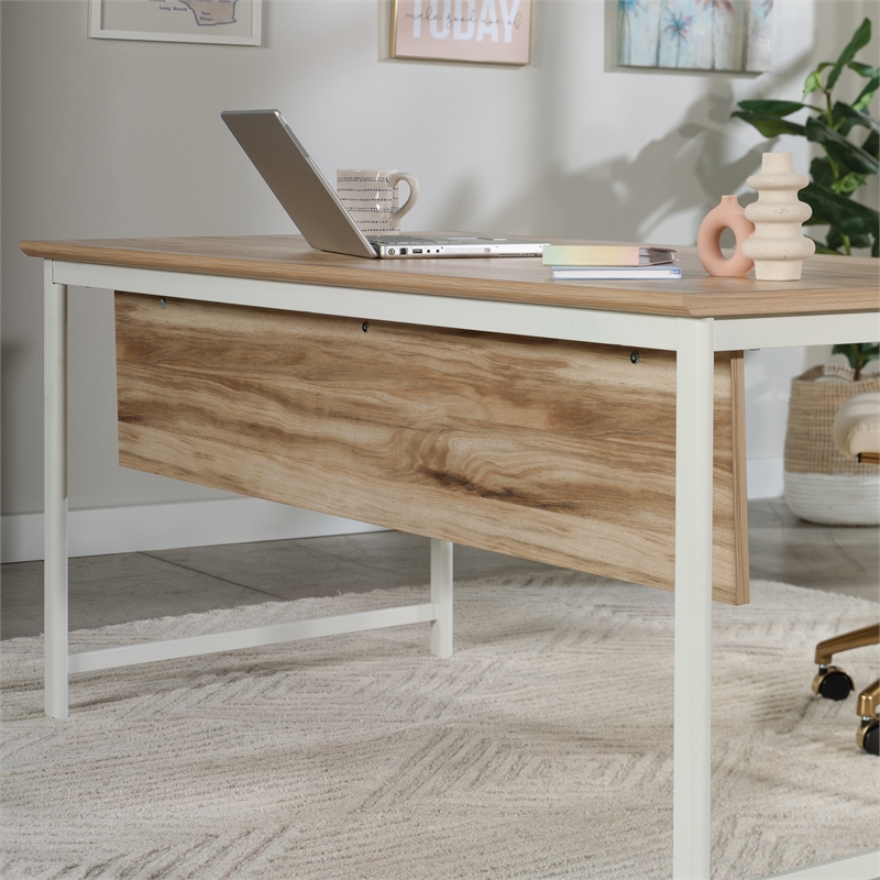 Scranton & Co Engineered Wood & Metal Desk Modesty Panel in Kiln Acacia