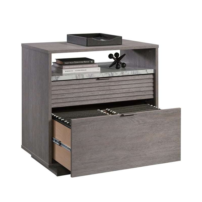 Scranton & Co 2-Drawer Lateral File in Engineered Wood Ashen Oak