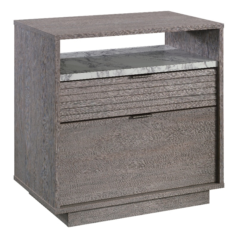 Scranton & Co 2-Drawer Lateral File in Engineered Wood Ashen Oak
