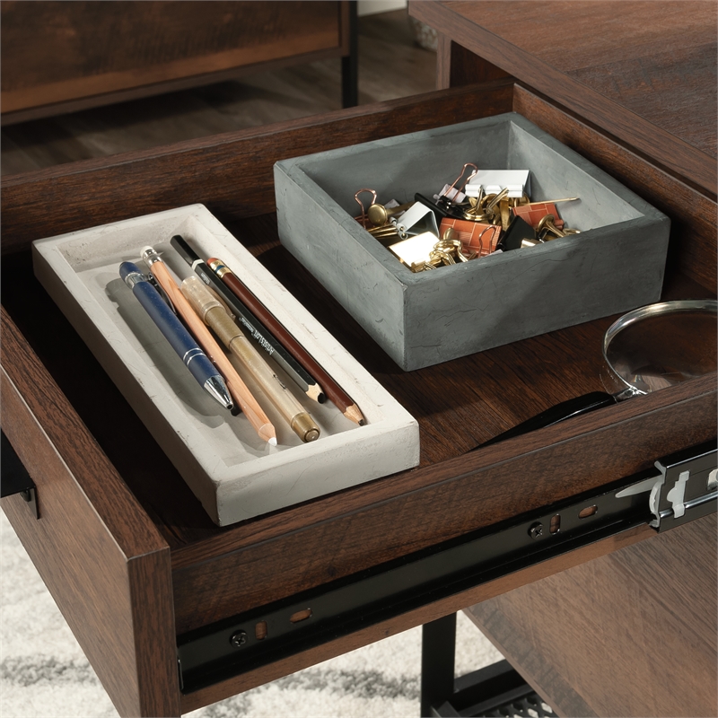 Scranton & Co Briarbrook Mobile File Cabinet in Barrel Oak Finish