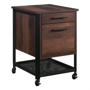 Scranton & Co Briarbrook Mobile File Cabinet in Barrel Oak Finish