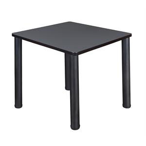 Scranton & Co 30&quot Square Breakroom X-Base Table in Stylish Grey