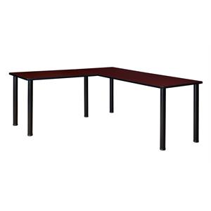 Scranton & Co 66&quot L-Desk Shell with 42&quot Return in Classic Mahogany
