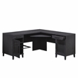 Scranton & Co Coastal Engineered Wood L-Desk in Raven Oak Finish