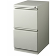 Scranton & Co Set of 12 Mobile 2-Drawer Steel File Cabinets in Gray