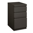 Scranton & Co 12-Unit Mobile 3-Drawer Metal File Cabinet in Charcoal