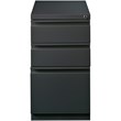 Scranton & Co 12-Unit Mobile 3-Drawer Metal File Cabinet in Charcoal