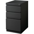 Scranton & Co 12-Unit Mobile 3-Drawer Metal File Cabinet in Charcoal