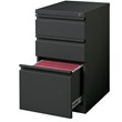 Scranton & Co 12-Unit Mobile 3-Drawer Metal File Cabinet in Charcoal