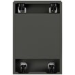 Scranton & Co 12-Unit Mobile 3-Drawer Metal File Cabinet in Charcoal