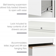 Scranton & Co 3-Drawer Metal Lateral File Cabinet Bundle in White