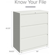 Scranton & Co 3-Drawer Metal Lateral File Cabinet Bundle in White