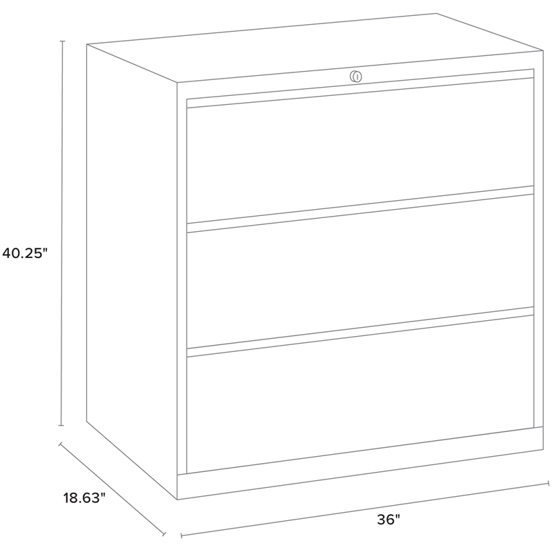 Scranton & Co 3-Drawer Metal Lateral File Cabinet Bundle in White