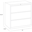 Scranton & Co 3-Drawer Metal Lateral File Cabinet Bundle in White