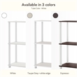 Scranton & Co 3-Cube Open Bookcase in Engineered Wood Espresso Finish