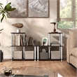 Scranton & Co 3-Cube Open Bookcase in Engineered Wood Espresso Finish