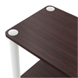 Scranton & Co 3-Cube Open Bookcase in Engineered Wood Espresso Finish