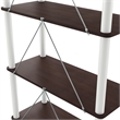 Scranton & Co 3-Cube Open Bookcase in Engineered Wood Espresso Finish