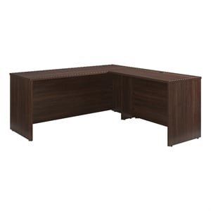 Scranton & Co 72x24 Desk with Return in Engineered Wood Noble Elm Brown