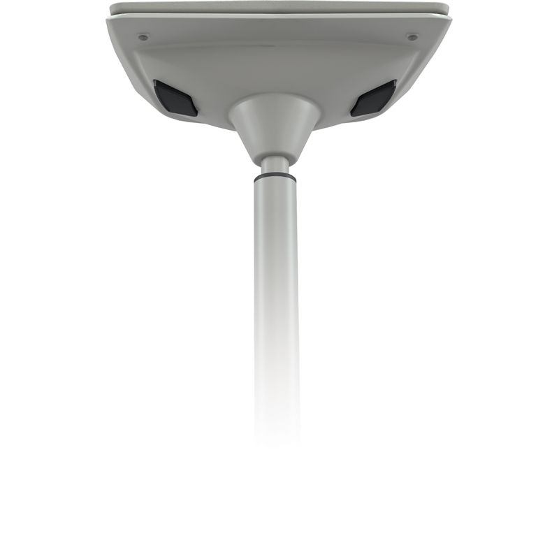 Scranton & Co Elate Perch Adjustable Polyurethane Stool in Gray