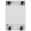 Scranton & Co Set of 12 White Metal 3-Drawer Mobile File Cabinets