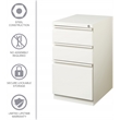 Scranton & Co Set of 12 White Metal 3-Drawer Mobile File Cabinets