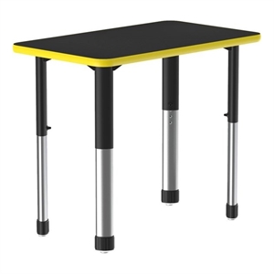 Scranton & Co Collaborative Desk with Black Laminate Top