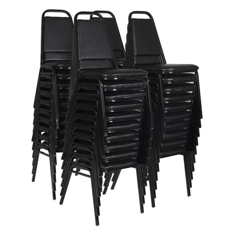 Scranton & Co Restaurant Stack Chair 40 Pack in Classic Black