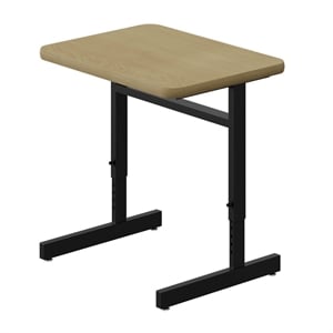 Scranton & Co Adjustable Height Computer Desk Maple Laminate