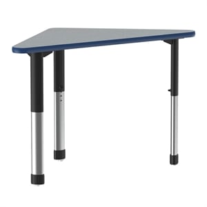 Scranton & Co Collaborative Grey Desk with Adjustable Height and Sturdy Build