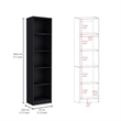 Scranton & Co Tolleson 3 Piece Living Room Set Black Engineered Wood