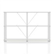Scranton & Co 3-Tier Engineered Wood Open Bookcase in White